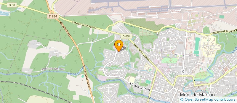 localisation de l'entreprise SOCIETE CIVILE IMMOBILIERE DE LESTANG à MONT-DE-MARSAN