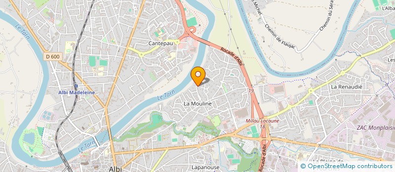 localisation de l'entreprise SOCIETE CIVILE IMMOBILIERE DE LOCATION ETNA à ALBI