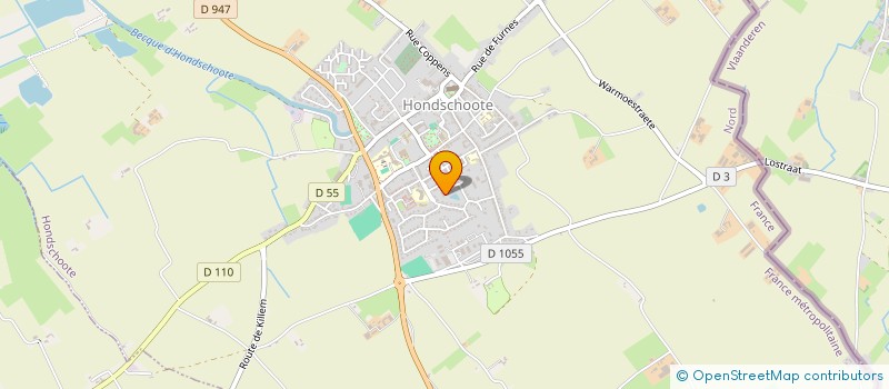 localisation de l'entreprise SOCIETE CIVILE IMMOBILIERE DE LOCATION RVM  HONDSCHOOTE