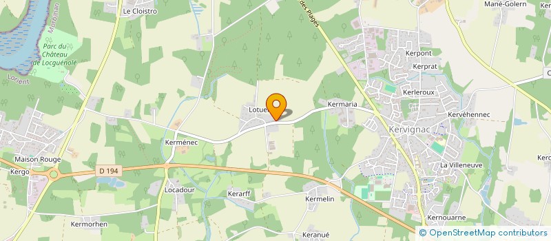 localisation de l'entreprise SOCIETE CIVILE IMMOBILIERE DE LOTHUEN à KERVIGNAC