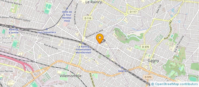 localisation de l'entreprise SOCIETE CIVILE IMMOBILIERE DE PARIS à VILLEMOMBLE