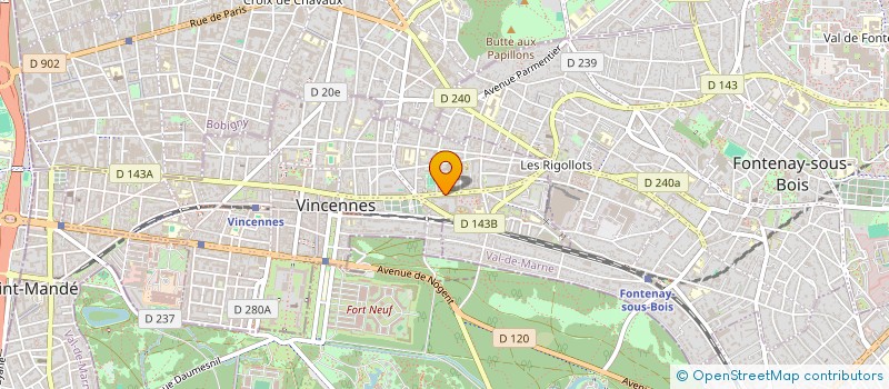 localisation de l'entreprise SOCIETE CIVILE IMMOBILIERE DE SANARI  VINCENNES