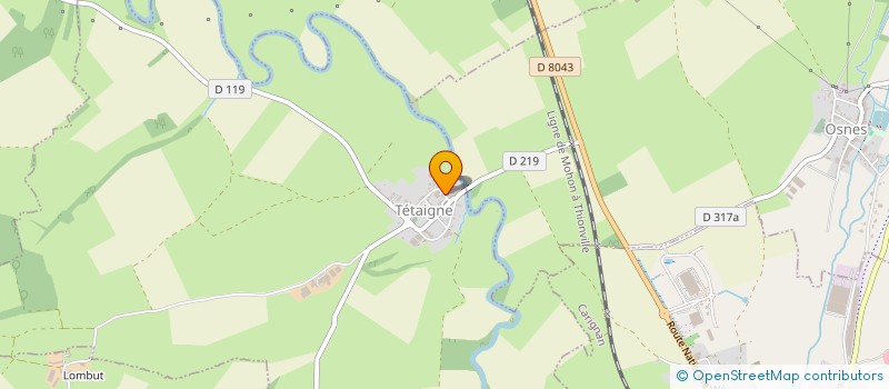 localisation de l'entreprise SOCIETE CIVILE IMMOBILIERE DE TAGNE  TETAIGNE