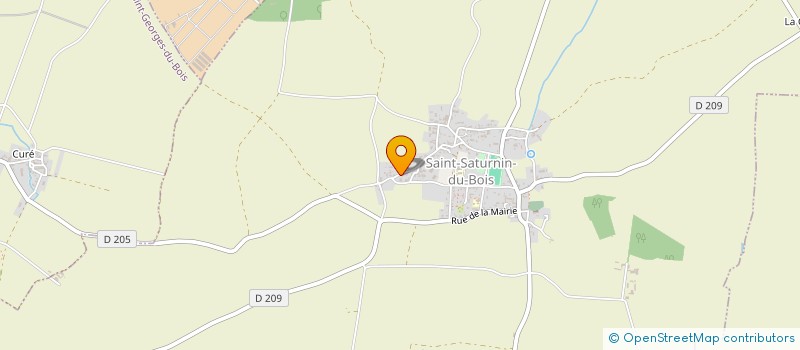 localisation de l'entreprise SOCIETE CIVILE IMMOBILIERE DE THURIGNY  SAINT-SATURNIN-DU-BOIS