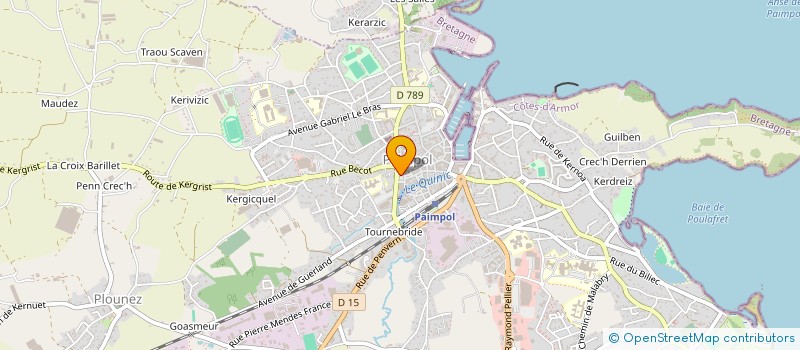 localisation de l'entreprise SOCIETE CIVILE IMMOBILIERE DE TROGUINDY  PAIMPOL