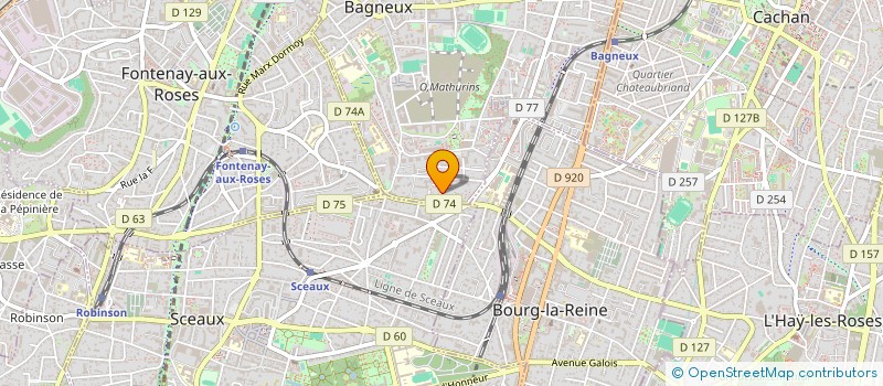 localisation de l'entreprise SOCIETE CIVILE IMMOBILIERE DELESTAING à BAGNEUX