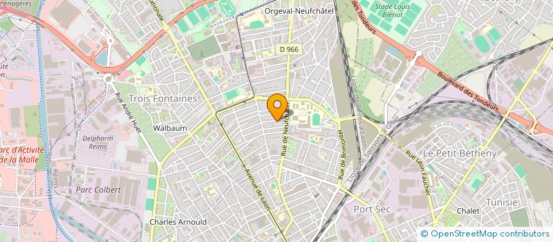 localisation de l'entreprise SOCIETE CIVILE IMMOBILIERE DELF  REIMS