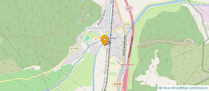 localisation de l'entreprise SOCIETE CIVILE IMMOBILIERE DELFIN  LAMANON