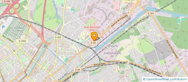 localisation de l'entreprise SOCIETE CIVILE IMMOBILIERE DELLER  ILLZACH