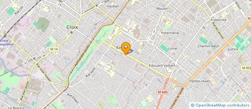 localisation de l'entreprise SOCIETE CIVILE IMMOBILIERE DELORY 4C  ROUBAIX