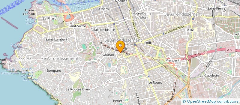 localisation de l'entreprise SOCIETE CIVILE IMMOBILIERE DELOS à MARSEILLE 6EME
