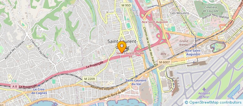 localisation de l'entreprise SOCIETE CIVILE IMMOBILIERE DEMAIN à SAINT-LAURENT-DU-VAR
