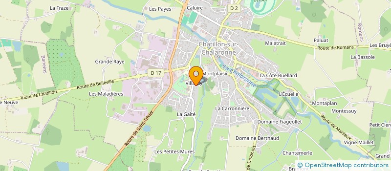 localisation de l'entreprise SOCIETE CIVILE IMMOBILIERE DEMOISELLE  CHATILLON-SUR-CHALARONNE