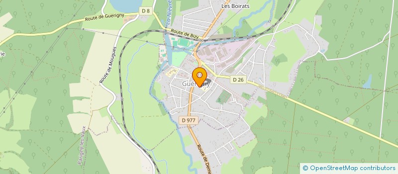 localisation de l'entreprise SOCIETE CIVILE IMMOBILIERE DENTAIRE DES BERTRANGES à GUERIGNY