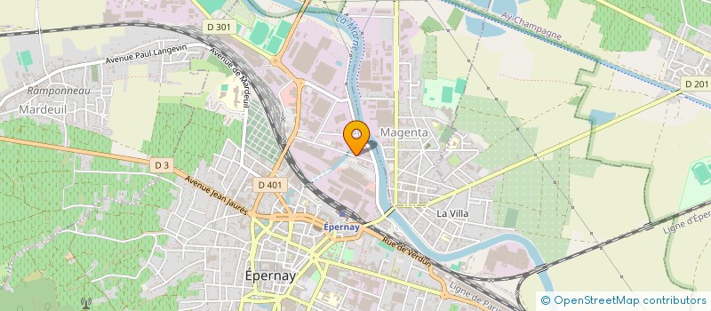 localisation de l'entreprise SOCIETE CIVILE IMMOBILIERE DES 16 ET 18 RUE MARCEL PAUL  EPERNAY
