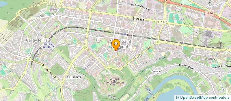 localisation de l'entreprise SOCIETE CIVILE IMMOBILIERE DES 4 CHENES  CERGY