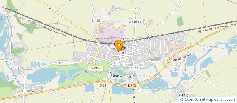 localisation de l'entreprise SOCIETE CIVILE IMMOBILIERE DES ARBRES à COURVILLE-SUR-EURE