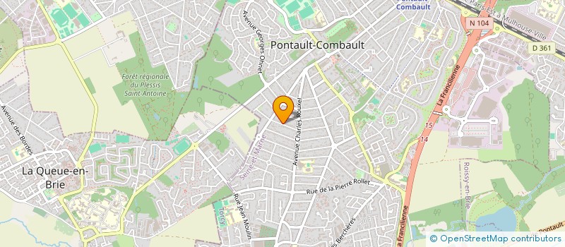 localisation de l'entreprise SOCIETE CIVILE IMMOBILIERE DES CAPUCINES à PONTAULT-COMBAULT