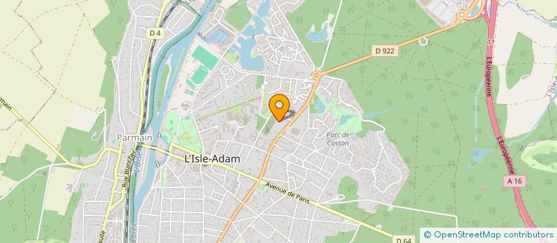 localisation de l'entreprise SOCIETE CIVILE IMMOBILIERE DES CHAMPEAUX  L'ISLE-ADAM