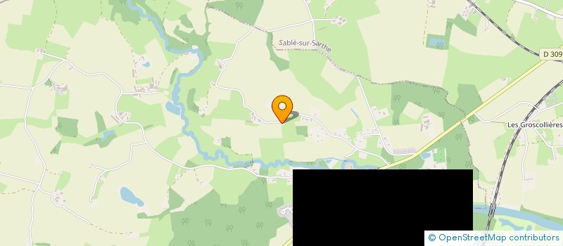 localisation de l'entreprise SOCIETE CIVILE IMMOBILIERE DES CHAMPS D'ABAS  SABLE-SUR-SARTHE