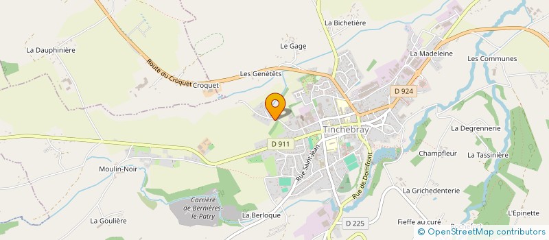 localisation de l'entreprise SOCIETE CIVILE IMMOBILIERE DES CHATAIGNIERS à TINCHEBRAY-BOCAGE