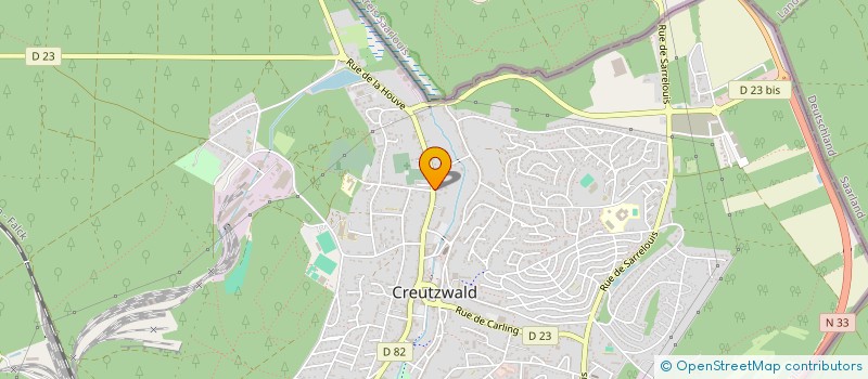 localisation de l'entreprise SOCIETE CIVILE IMMOBILIERE DES CHENES  CREUTZWALD