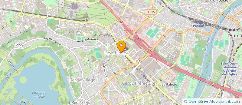 localisation de l'entreprise SOCIETE CIVILE IMMOBILIERE DES CHENES EMERAUDE  CERGY