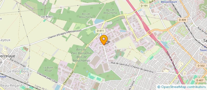 localisation de l'entreprise SOCIETE CIVILE IMMOBILIERE DES CINQ B  TAVERNY