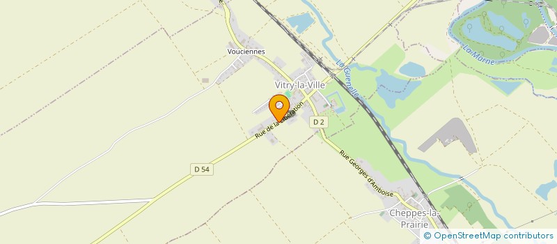 localisation de l'entreprise SOCIETE CIVILE IMMOBILIERE DES CORNOUILLERS  VITRY-LA-VILLE