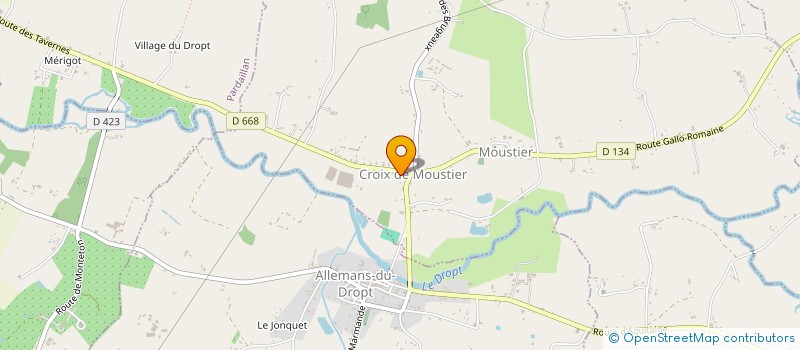 localisation de l'entreprise SOCIETE CIVILE IMMOBILIERE DES CYPRES  MOUSTIER