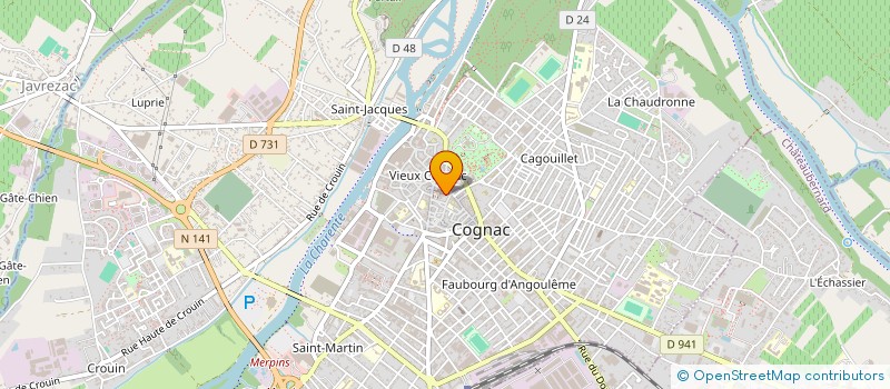 localisation de l'entreprise SOCIETE CIVILE IMMOBILIERE DES DAMES à COGNAC