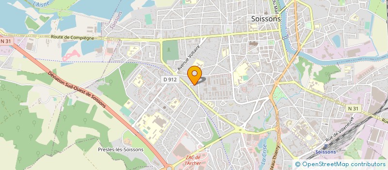 localisation de l'entreprise SOCIETE CIVILE IMMOBILIERE DES DEUX LIONS PAR ABREVIATION S.C.I. DES DEUX LIONS à SOISSONS