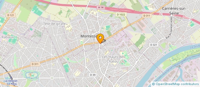 localisation de l'entreprise SOCIETE CIVILE IMMOBILIERE DES DUNES  MONTESSON