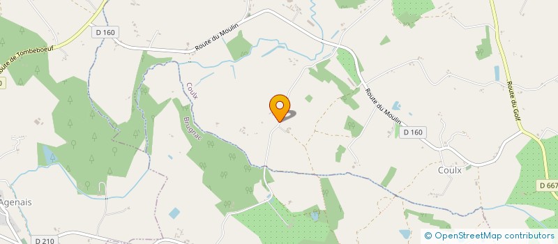 localisation de l'entreprise SOCIETE CIVILE IMMOBILIERE DES FARINELLES  COULX