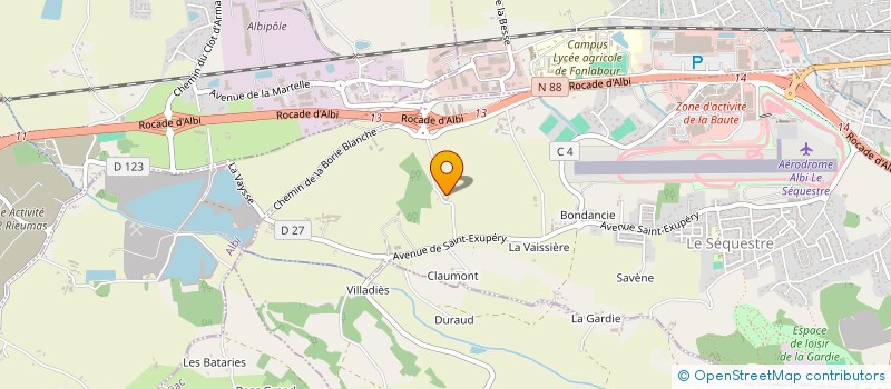 localisation de l'entreprise SOCIETE CIVILE IMMOBILIERE DES FOUILLADES  LE SEQUESTRE