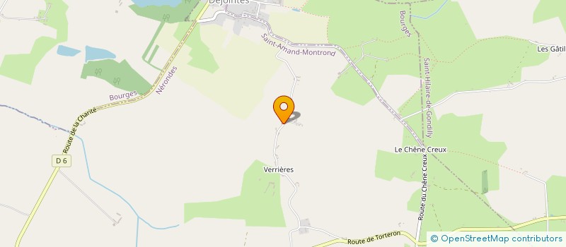 localisation de l'entreprise SOCIETE CIVILE IMMOBILIERE DES GARENNES DE VERRIERES  NERONDES