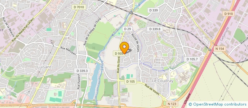 localisation de l'entreprise SOCIETE CIVILE IMMOBILIERE DES GLAIS à LE COUDRAY