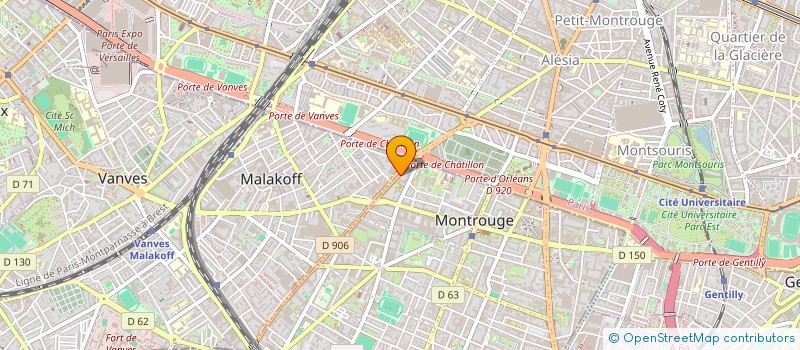 localisation de l'entreprise SOCIETE CIVILE IMMOBILIERE DES GLIRETTES  MONTROUGE