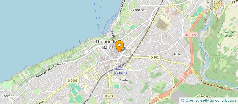 localisation de l'entreprise SOCIETE CIVILE IMMOBILIERE DES GRANGES à THONON-LES-BAINS
