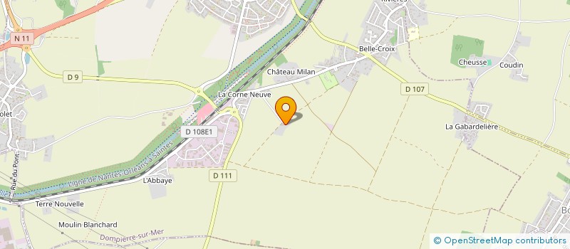 localisation de l'entreprise SOCIETE CIVILE IMMOBILIERE DES GREFFIERES  DOMPIERRE-SUR-MER