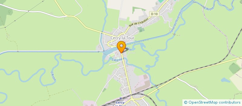 localisation de l'entreprise SOCIETE CIVILE IMMOBILIERE DES HALLES  CERCY-LA-TOUR