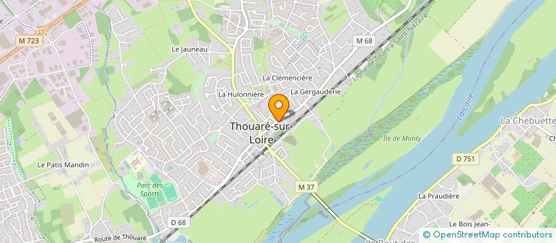 localisation de l'entreprise SOCIETE CIVILE IMMOBILIERE DES ILES  THOUARE-SUR-LOIRE