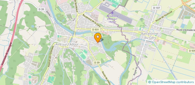 localisation de l'entreprise SOCIETE CIVILE IMMOBILIERE DES IV  AIRE-SUR-L'ADOUR