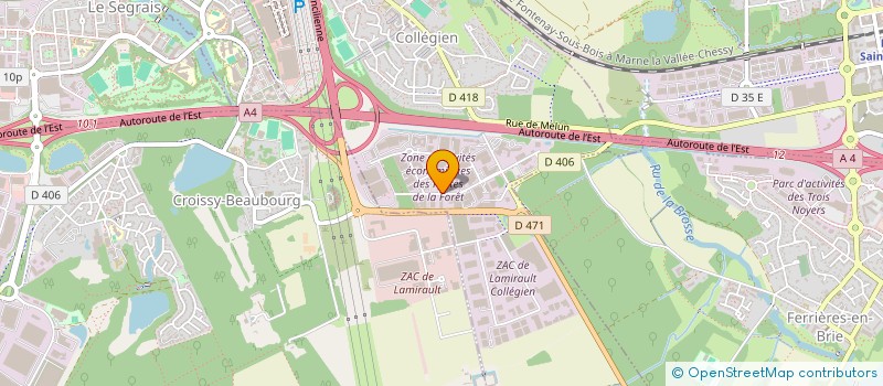 localisation de l'entreprise SOCIETE CIVILE IMMOBILIERE DES LACS  COLLEGIEN