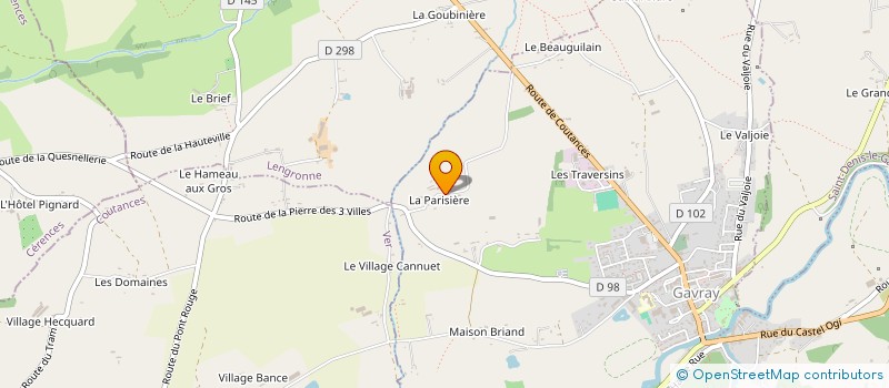 localisation de l'entreprise SOCIETE CIVILE IMMOBILIERE DES LANDES DE LA PARISIERE  GAVRAY-SUR-SIENNE