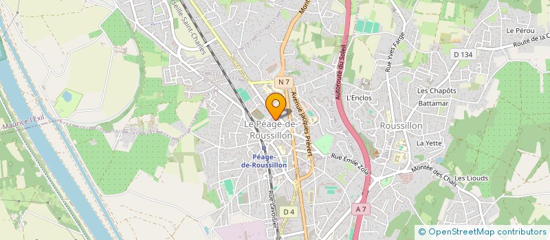 localisation de l'entreprise SOCIETE CIVILE IMMOBILIERE DES LONES  LE PEAGE-DE-ROUSSILLON