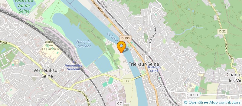 localisation de l'entreprise SOCIETE CIVILE IMMOBILIERE DES LUMIERES  TRIEL-SUR-SEINE