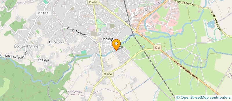 localisation de l'entreprise SOCIETE CIVILE IMMOBILIERE DES LYS  MONTBRISON