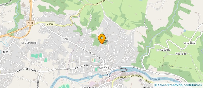 localisation de l'entreprise SOCIETE CIVILE IMMOBILIERE DES MACONS  ARTHES