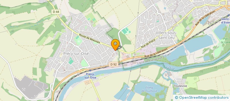 localisation de l'entreprise SOCIETE CIVILE IMMOBILIERE DES MURS DE PRECY  PRECY-SUR-OISE